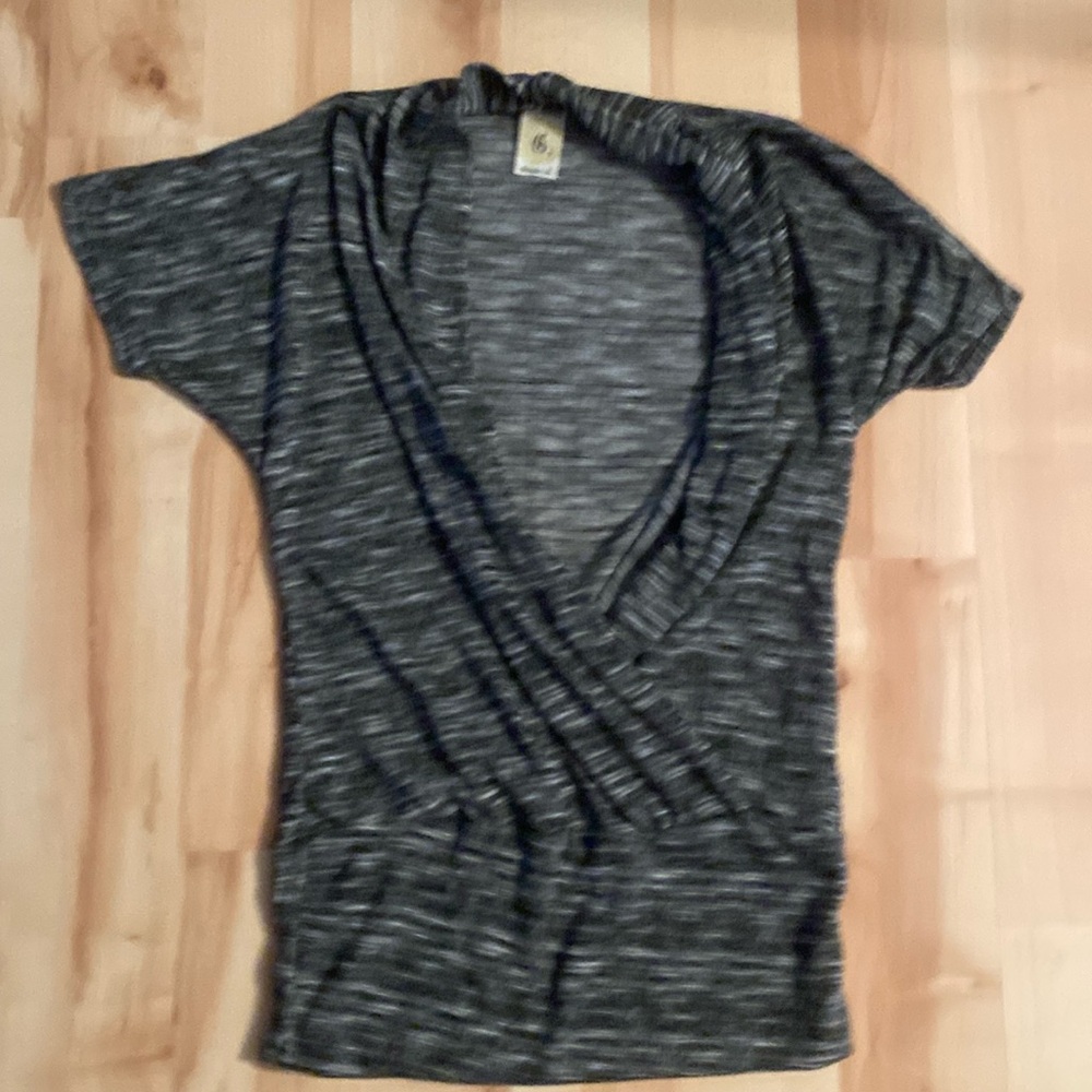 Gray and White Tee